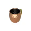 Fornecimento Transfronteiriço de Copos Moscow Mule, Copos de Coquetel de Aço Inoxidável, Copos em Formato de Tambor de Cobre Galvanizado Eletroliticamente Gravados, Taças de Vinho Personalizadas