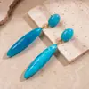 Pendientes Colgantes Europeos y Americanos con Forma de Gota de Aguja de Plata Pendientes de Nicho de Gama Alta Moda Simples Tendencia Pendientes de Temperamento Venta al por Mayor