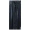 Nuevos jeans de alta gama para hombre 2023 otoño e invierno lavado blanco europeo cintura media-alta elásticos holgados rectos