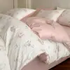 Conjunto de Roupa de Cama Jacquard 100% Algodão Wind 60s Quatro Peças Capa de Edredom Listrada de Algodão Puro Lençol de Elástico Roupa de Cama Estilo Conjunto de Três Peças