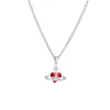 Transfronterizo Aliexpress Más Vendido Moda Europea y Americana Versátil Forma de Corazón Goteo de Aceite Acero Inoxidable Juego de Collares Venta al por Mayor