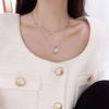 Collar de acero de titanio para mujer, ligero, de lujo, de alta gama, diseño de hip hop, cadena de clavícula para chica sexy, accesorios de cadena de suéter con temperamento de nicho
