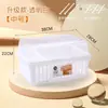 Caja organizadora de vajilla para biberones de bebé con drenaje y tapa, caja organizadora a prueba de polvo para cuenco y palillos de bebé, herramientas para alimentos complementarios, tamaño grande