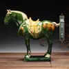 Caballo Tang Sancai Caballo Clásico Caballo de Cerámica Adornos de Caballo Seis Artesanías de Caballo Decoración de Sala de Estar Hogar Adornos Vintage