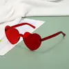 Gafas de Colores Gelatina con Forma de Corazón, Gafas de Sol Dopamina para Fiestas y Bailes, Estilo Dulce y Fresco