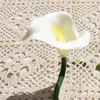 Lírio Calla Artificial Haste Única Borracha Macia Mini Lírio Calla Flor Falsa Casa Casamento Fotografia Decoração Suave Flor