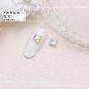 Joia para Unhas Trevo de Quatro Folhas Diamante 2023 Novo Super Brilhante Rosa Formato Especial Fundo Pontiagudo Pétala Diamante Popular Estilo Quente Pequeno Diamante
