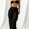Trajes de baño nuevos 2024 Estampado Europeo y Americano Pantalones de Playa Bikini Sexy para Mujer Traje de Baño Dividido Traje de Baño de Tres Piezas