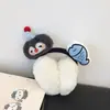 Bufanda Cruzada de Peluche Pingüino Linda con Forma de Sombrero para Niños, Nuevo Estilo Otoño e Invierno, Calentador de Cuello a Prueba de Viento y Cálido para Niños y Niñas