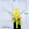 Amazon nuevo PU Calla Loto ramillete boda novio padrino solapa novia dama de honor flor de muñeca boda al por mayor