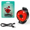 Luz Trasera para Ciclismo Nocturno al Aire Libre Luz para Bicicleta Luz Trasera Creativa con Correa Recargable Accesorios para Equipamiento de Bicicleta de Carretera