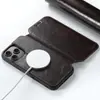 Funda para Teléfono Móvil Adecuada para Iphone18Promax 17/16 Tapa Flip con Soporte para Tarjetas Carga Inalámbrica Magnética Magsafe Funda de Cuero