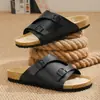 Zapatos Birkenstock para mujer 2026 nuevo verano doble hebilla una correa chanclas suela de corcho antideslizantes sandalias de exterior zapatos de hombre sin cordones