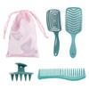Play Beauty nuevo estilo peine de masaje para peinar el cabello peine para el cabello doméstico Cepillo para champú de baño mango largo peine de champú traje verde