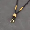 Collar de Cuerda Trenzada a Mano con Colgante de Mantra de Seis Caracteres Grueso Cuerda para Colgante Cordón Cuerda para Colgante de Hombre Tarjeta de Buda Tarjeta Thangka Tarjeta de Da Igual