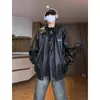 Jaqueta de Couro Retro Americana Masculina Primavera Outono Solta Tendência High Street Cool Casal Versátil Jaqueta com Lapela