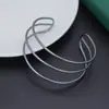 Pulseiras de Três Fios Europeias e Americanas de Venda Quente Transfronteiriça, Acessórios Metálicos de Estilo Cool Popular no Exterior, Pulseiras de Nicho