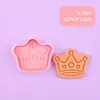 Serie Princesa Corona Unicornio Molde para Galletas Castillo 3D Realista Molde para Galletas Estampado de Arcilla DIY