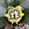 Chen Zheyuan (Yuan) Celebridad Hecha a Sí Misma Colgante de Bolso Qihang Mini Abanico Reflectante Etiqueta de Nombre Set Completo Terminado Hecho a Mano