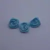 Flor de poliéster de 1.5 cm con flor de rosa hecha a mano DIY tocado de flor decorativo accesorios para el cabello