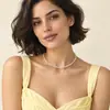 Collar de Viento Apilado Multicapa de Perlas Retro Francés de Venta Caliente Transfronteriza Europea y Americana, Collar Elegante de Moda para Mujer de Alta Gama