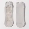 Calcetines de yoga 90% algodón calcetines de rizo algodón antideslizantes silicona fitness pilates damas toalla calcetines deportivos al por mayor