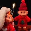 Set de Encendedores Retro Suéter de los 90 Sombrero Muñeco Troll Chica Dulce Genial Cortina Didi Cubierta Protectora Set de Fumador de Silicona