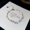 Pulseira de Zircônia Trevo de Quatro Folhas Estilo Coreano Ins para Mulheres, Nova Pulseira Estilo Chinês Cool e Elegante, Joia Vintage de Luxo Leve de Alta Qualidade para Mulheres