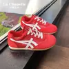 Tênis de Treino Alemão Amarelo da Moda Feminino 2025 Novo Verão Malha Fina Sapatos Brancos Solado Plano Respirável Tênis Esportivo