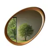 Estilo Medieval Nuevo Chino Zen Madera Maciza Forma Especial Espejo de Pared Espejo Decorativo para Sala de Estar en Casa Espejo de Cuerpo Entero
