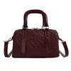Outono 2026 Novo Estilo Coreano Nicho Casual Bolsa de Mão Bolsa Almofada Padrão Trançado Bolsa Feminina Transversal Ombro Único Bolsa Quadrada Pequena