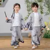 Traje de Han para Niños Estilo Nuevo Primavera y Otoño Estilo Chino Hermano y Hermana Traje Tang Uniforme de Clase de Actuación para Niños y Niñas