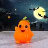 Lindos microadornos de paisaje de muñeca de calabaza, adornos de resina de calabaza coloridos, accesorios de decoración de Halloween