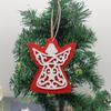 Fabricante Venta al por Mayor Colgantes de Navidad Papá Noel Decoraciones de Copo de Nieve Colgantes Pequeños de Alce Colgantes para Árbol de Navidad Venta al por Mayor