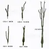 Tronco de árvore verde artificial, galhos secos e tronco de árvore bonsai ramificado - materiais para paisagismo de jardim externo e ornamentos decorativos de tronco de árvore