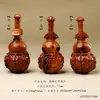 Calabaza Tallada Fulu Colgante Madera de Azufaifo Rayada Llavero de Coche Accesorios de Joyería de Madera Hechos a Mano Unisex