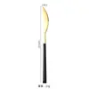 Acero Inoxidable 304 Vajilla para Comida Occidental Portuguesa Vajilla con Textura de Madera Japonesa Cuchillo, Tenedor y Cuchara con Mango de Imitación Madera Juego de Vajilla