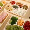 Caixas de Almoço de Três, Quatro e Cinco Compartimentos Feitas de Amido de Milho, Biodegradáveis, Ecológicas, Caixas de Almoço Descartáveis