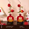 'Xi' Caractere Ornamento Vaso Decoração Suprimentos para Casamento Noivado Casamento Mesa Sala de Estar Presente para Casal Novo Decoração de Quarto de Casamento