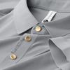 [Liquidación/Sin Devoluciones ni Cambios] Camisa Polo de Manga Corta de Seda Helada de Verano para Hombre Camiseta Casual con Cuello de Solapa