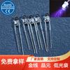 F3uv-led LED UV plugue direto roxo 3mm365nm lanterna roxa contas de LED para lâmpada de arte de unhas