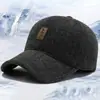 Gorras de Invierno para Hombres de Mediana Edad y Mayores, Gorras de Béisbol Engrosadas, Gorras Casuales Tipo Papá, Gorras Cálidas de Invierno para Mayores con Protección para los Oídos