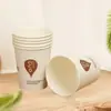 Vasos de Papel Desechables Engrosados para Uso Doméstico y Comercial, Vasos de Papel para Entrenamiento, Vasos para Té de Leche, Vasos Reforzados para Degustación, Venta al por Mayor por Caja