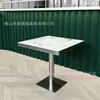 Sofá duplo de luxo leve para restaurante ocidental, cabine dupla, tema personalizado para restaurante, hotel, restaurante de hot pot, combinação de mesa e cadeira de aço inoxidável