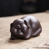 Adornos creativos de mascota de té de cerdo bendecido de arena púrpura pueden criar cerdo del zodíaco Juego de té accesorios de ceremonia del té logotipo precio al por mayor de fábrica