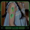 Pegatina de Tatuaje Luminoso de Dibujos Animados Lindo Sirena Femenino Niños Brazo Hombro Impermeable Larga Duración Fluorescente Seguro No tóxico