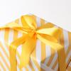 Ventas en stock cinturón arcoíris sedoso amarillo de 10 mm empaque moderno de caja de regalo de caramelo cinta de poliéster 23 metros/rollo