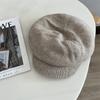 Gorra Plana Estilo Japonés 60% Lana Nube para Mujer Otoño e Invierno Literaria Retro que Favorece el Rostro Pequeña Gorra de Periódico