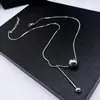 Colar de Metal Redondo para Mulheres, Estilo Quente 2026, Design Minimalista de Nicho Hip-Hop, Corrente para Suéter Personalidade Celebridade da Internet