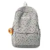 Mochila con Lazo Estilo Coreano para Niñas, Mochila de Pana Suave Estilo 'Soft Girl' para Escuela Secundaria, para Viajes y Commuting, Mochila Escolar Juvenil